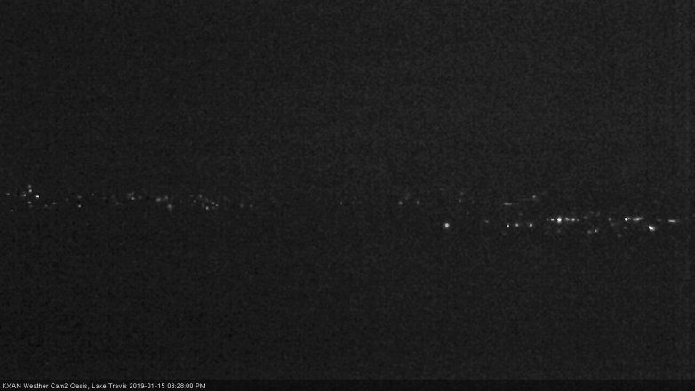 Lake Travis webcam, January 15, 2019 7:30 PM CT