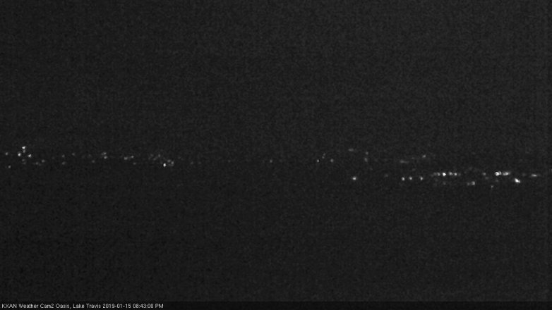 Lake Travis webcam, January 15, 2019 7:45 PM CT