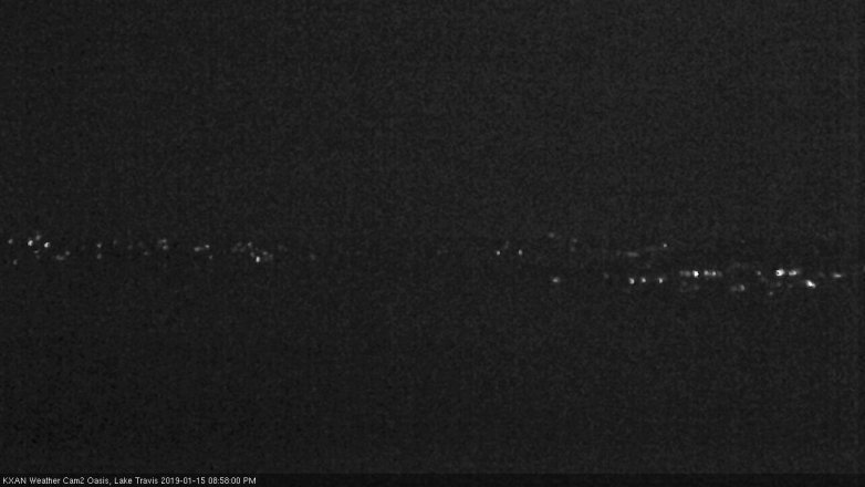 Lake Travis webcam, January 15, 2019 8:00 PM CT