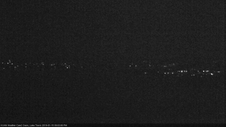 Lake Travis webcam, January 15, 2019 8:05 PM CT