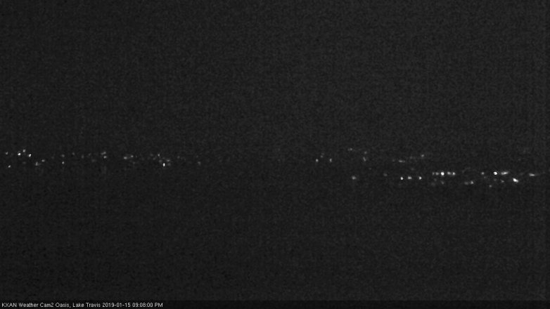 Lake Travis webcam, January 15, 2019 8:10 PM CT