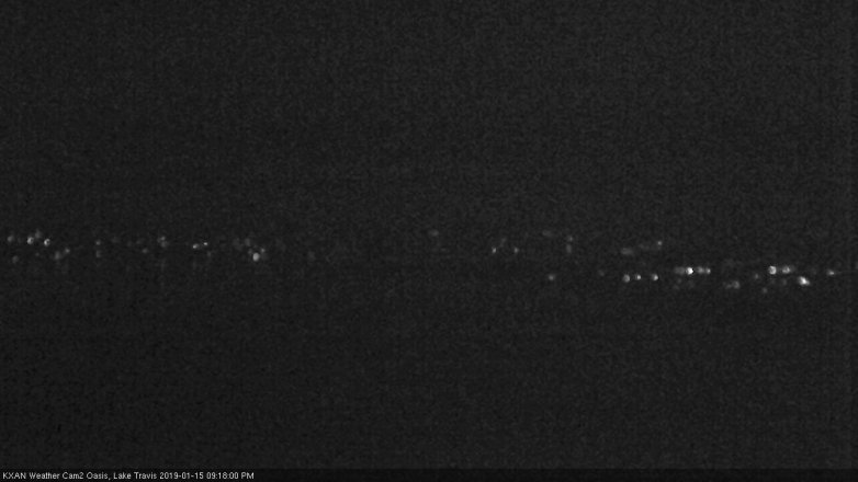 Lake Travis webcam, January 15, 2019 8:20 PM CT