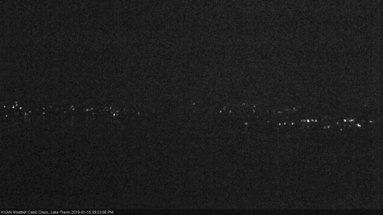Lake Travis webcam, January 15, 2019 8:25 PM CT