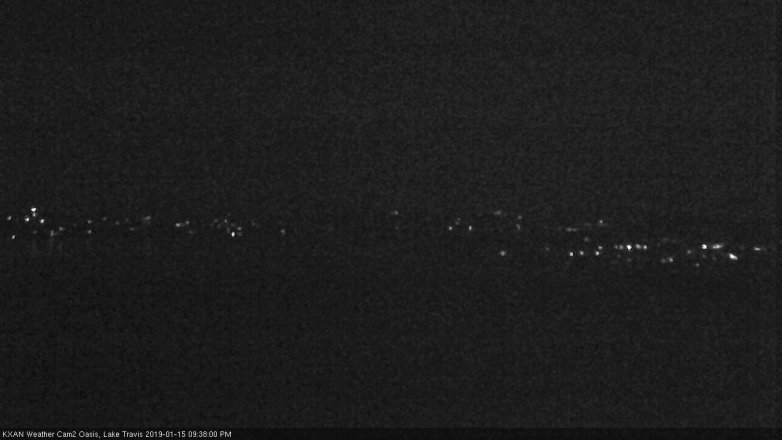 Lake Travis webcam, January 15, 2019 8:40 PM CT