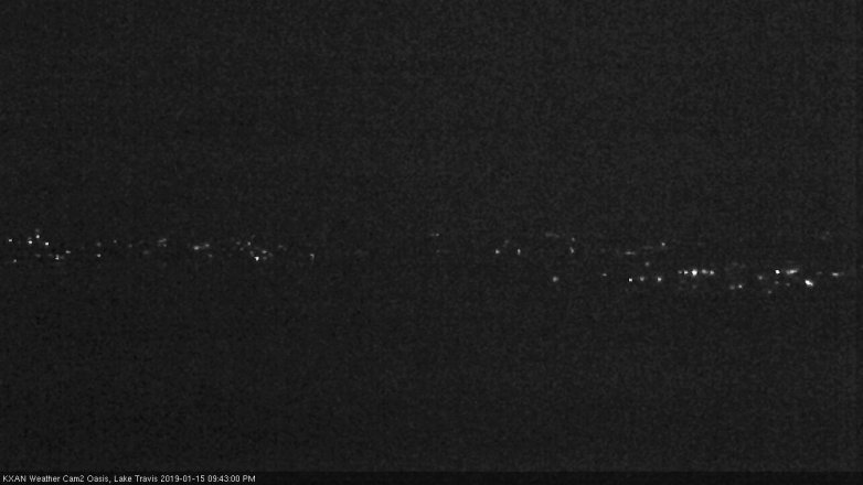 Lake Travis webcam, January 15, 2019 8:45 PM CT
