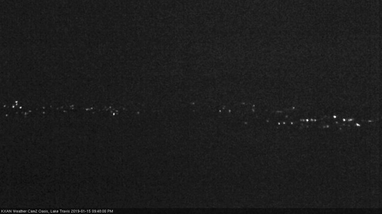 Lake Travis webcam, January 15, 2019 8:50 PM CT