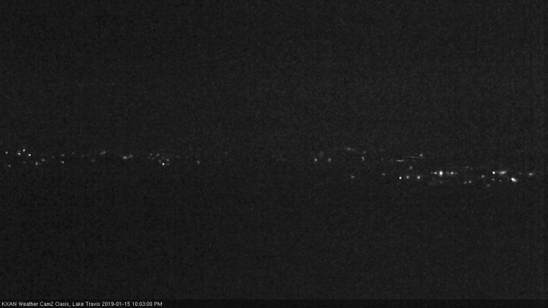 Lake Travis webcam, January 15, 2019 9:05 PM CT