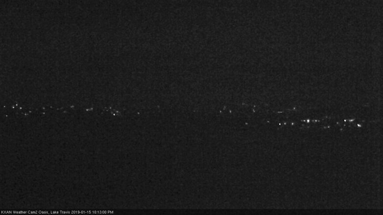 Lake Travis webcam, January 15, 2019 9:15 PM CT