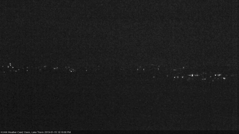 Lake Travis webcam, January 15, 2019 9:20 PM CT