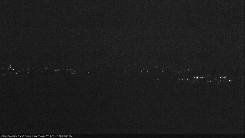 Lake Travis webcam, January 15, 2019 9:25 PM CT