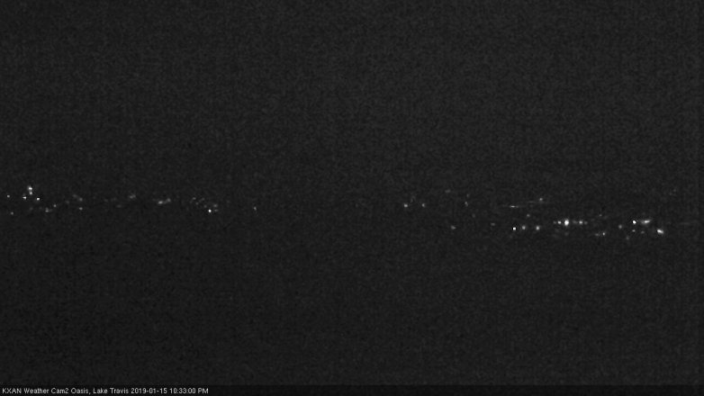 Lake Travis webcam, January 15, 2019 9:35 PM CT
