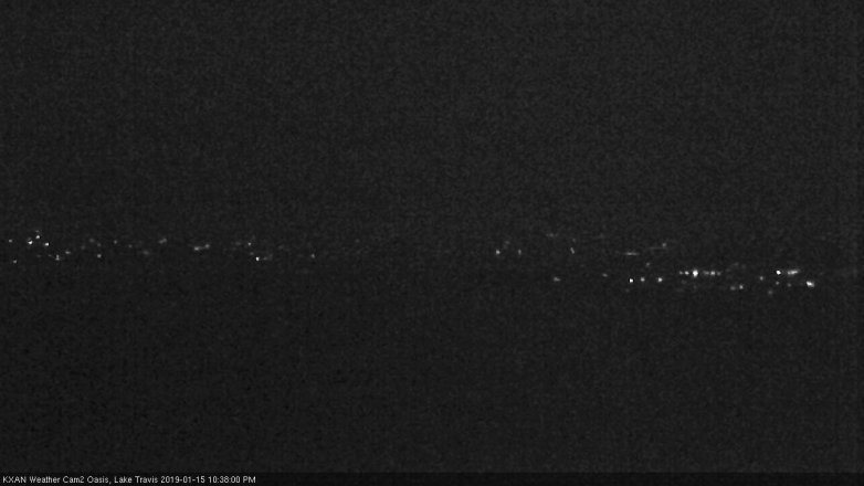 Lake Travis webcam, January 15, 2019 9:40 PM CT