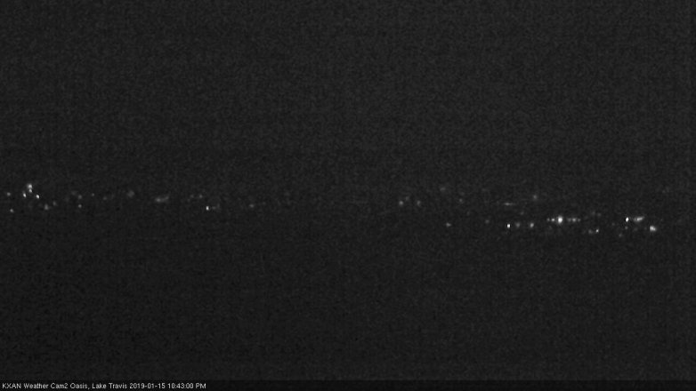 Lake Travis webcam, January 15, 2019 9:45 PM CT