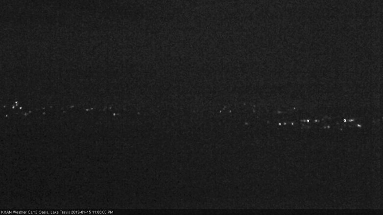 Lake Travis webcam, January 15, 2019 10:05 PM CT