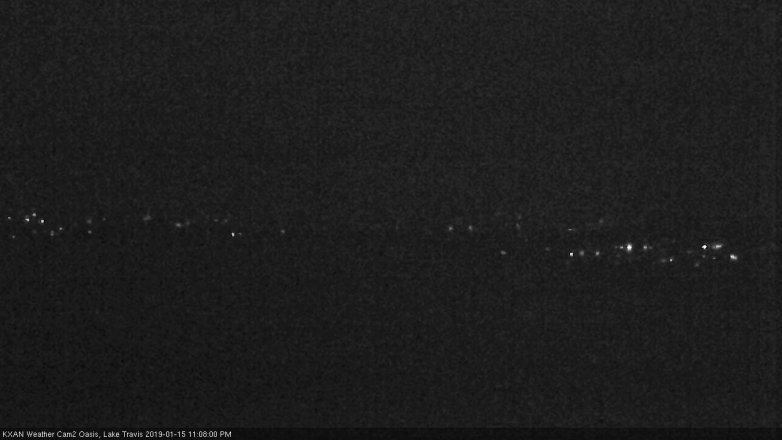 Lake Travis webcam, January 15, 2019 10:10 PM CT