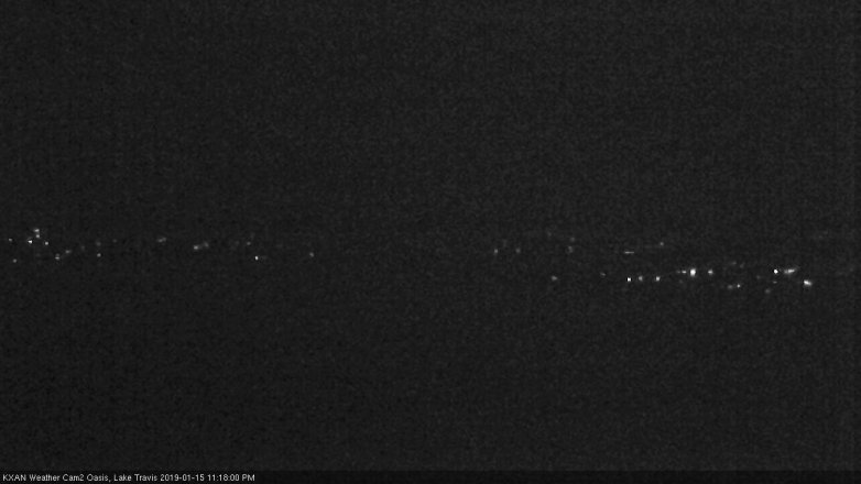 Lake Travis webcam, January 15, 2019 10:20 PM CT