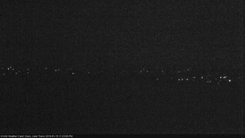 Lake Travis webcam, January 15, 2019 10:25 PM CT