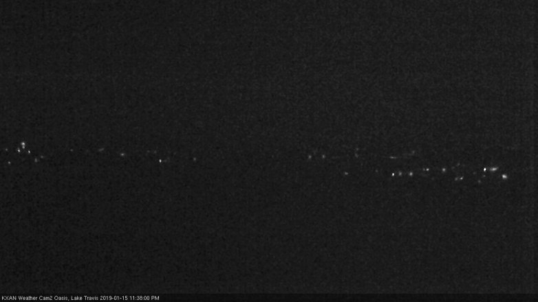 Lake Travis webcam, January 15, 2019 10:40 PM CT