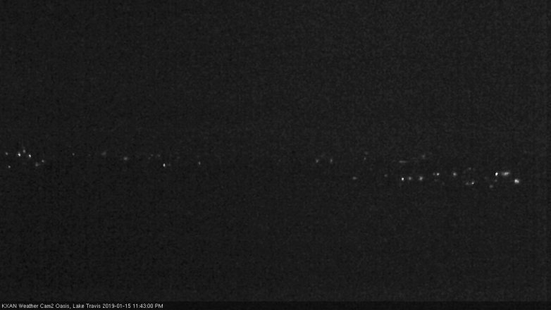 Lake Travis webcam, January 15, 2019 10:45 PM CT