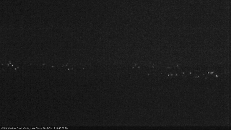 Lake Travis webcam, January 15, 2019 10:50 PM CT