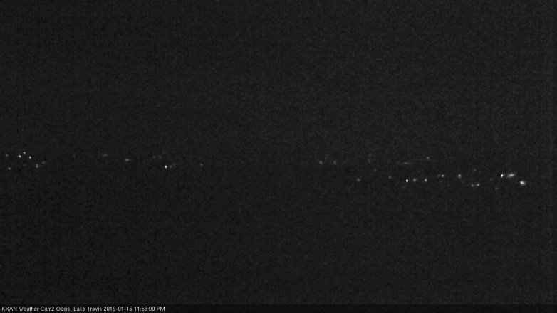Lake Travis webcam, January 15, 2019 10:55 PM CT