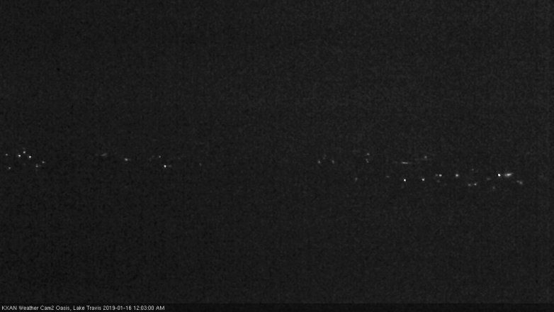 Lake Travis webcam, January 15, 2019 11:05 PM CT