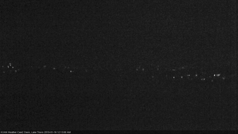 Lake Travis webcam, January 15, 2019 11:15 PM CT