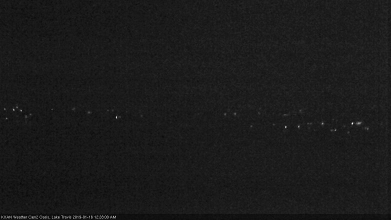 Lake Travis webcam, January 15, 2019 11:30 PM CT