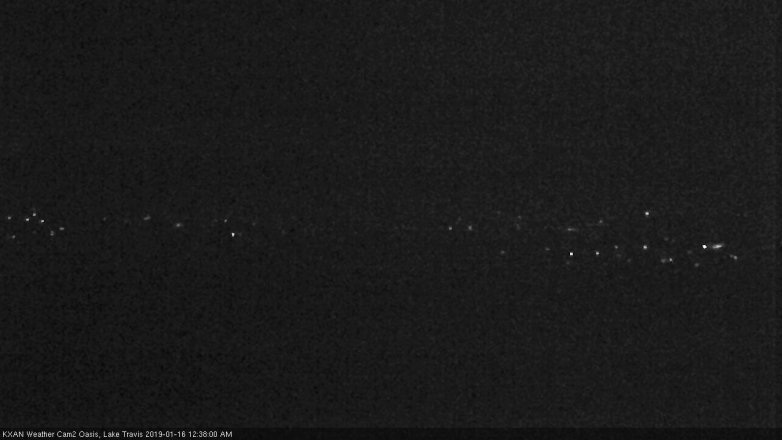 Lake Travis webcam, January 15, 2019 11:40 PM CT