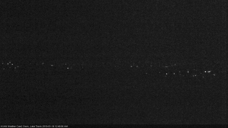 Lake Travis webcam, January 15, 2019 11:50 PM CT
