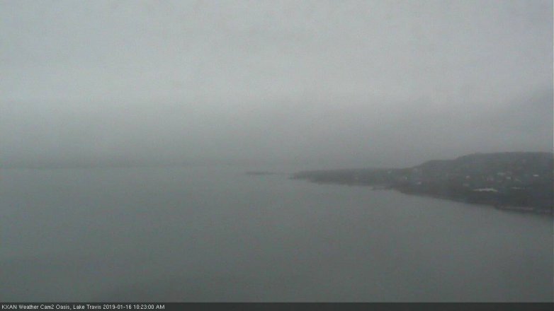 Lake Travis webcam, January 16, 2019 9:25 AM CT