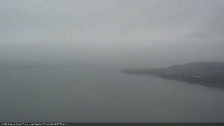 Lake Travis webcam, January 16, 2019 9:30 AM CT