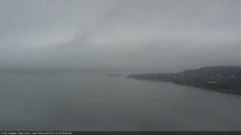 Lake Travis webcam, January 16, 2019 9:40 AM CT