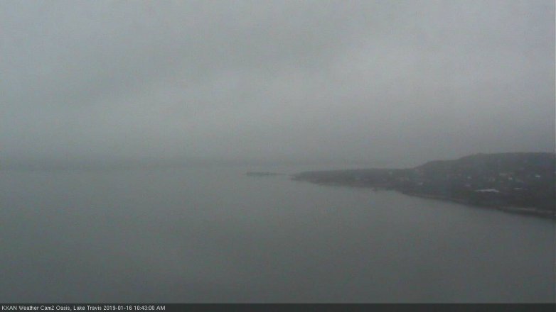 Lake Travis webcam, January 16, 2019 9:45 AM CT