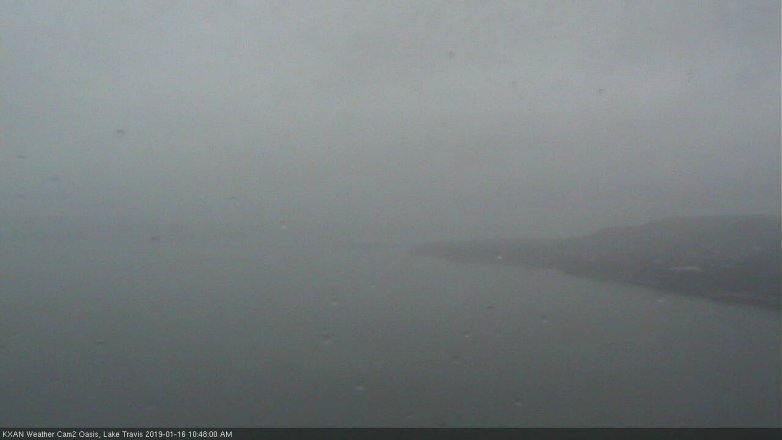 Lake Travis webcam, January 16, 2019 9:50 AM CT