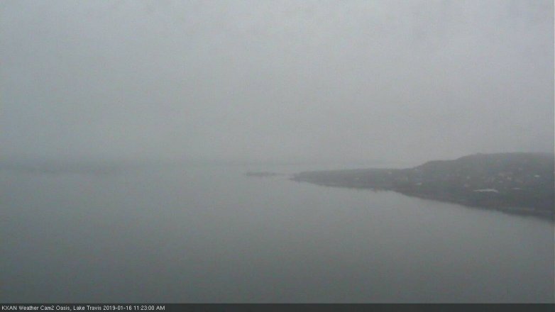 Lake Travis webcam, January 16, 2019 10:25 AM CT