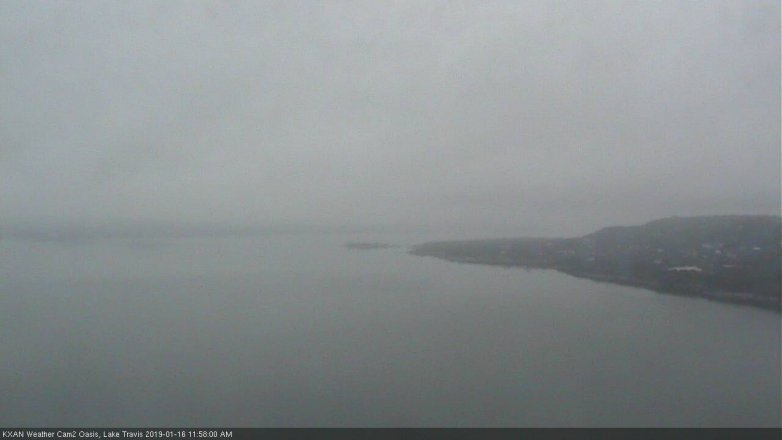 Lake Travis webcam, January 16, 2019 11:00 AM CT