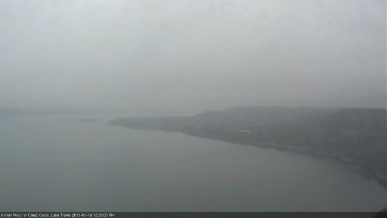 Lake Travis webcam, January 16, 2019 11:30 AM CT