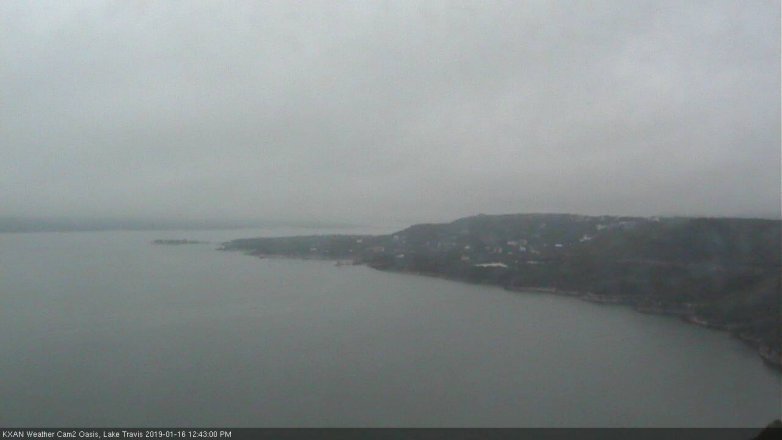 Lake Travis webcam, January 16, 2019 11:45 AM CT