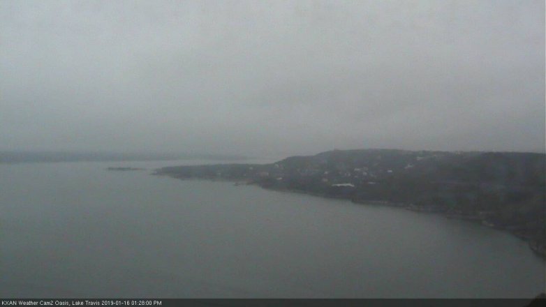 Lake Travis webcam, January 16, 2019 12:30 PM CT