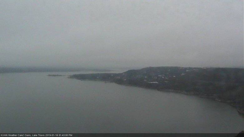 Lake Travis webcam, January 16, 2019 12:45 PM CT