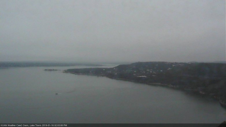 Lake Travis webcam, January 16, 2019 1:05 PM CT