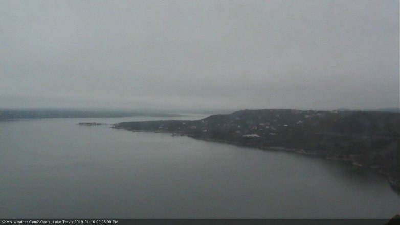 Lake Travis webcam, January 16, 2019 1:10 PM CT