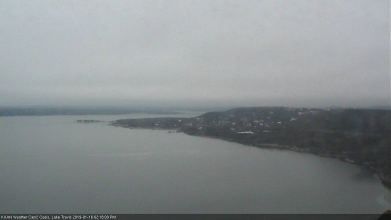 Lake Travis webcam, January 16, 2019 1:20 PM CT