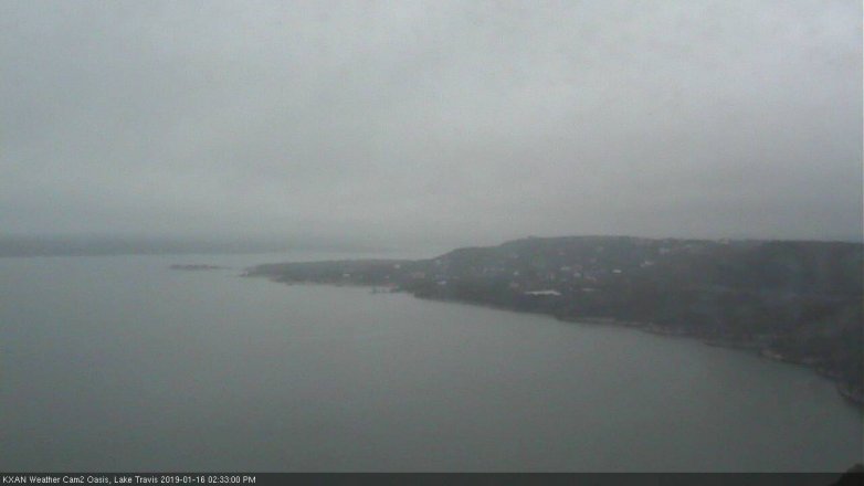 Lake Travis webcam, January 16, 2019 1:35 PM CT