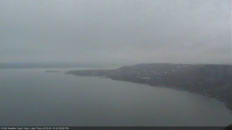 Lake Travis webcam, January 16, 2019 1:40 PM CT