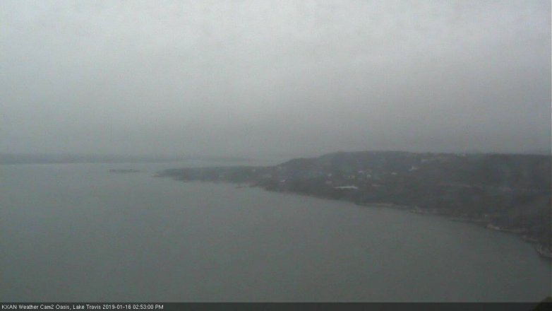 Lake Travis webcam, January 16, 2019 1:55 PM CT