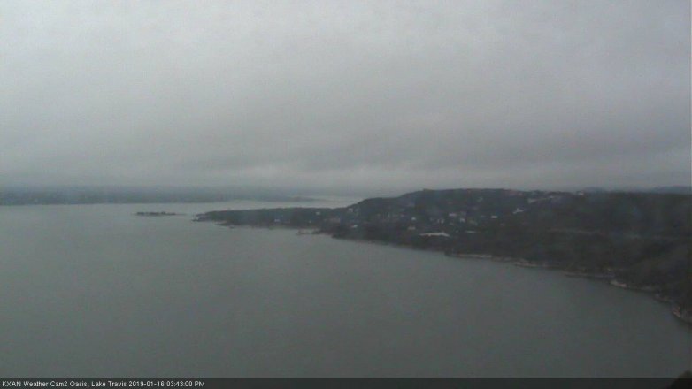 Lake Travis webcam, January 16, 2019 2:45 PM CT