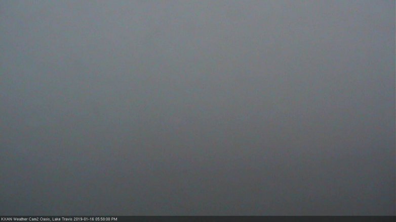 Lake Travis webcam, January 16, 2019 5:00 PM CT