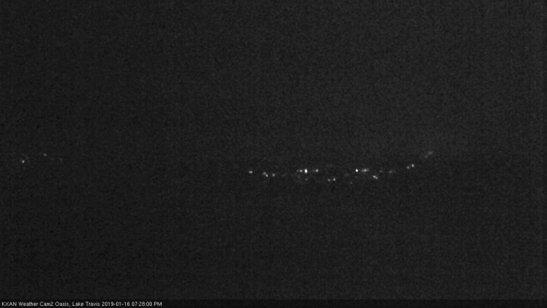 Lake Travis webcam, January 16, 2019 6:30 PM CT